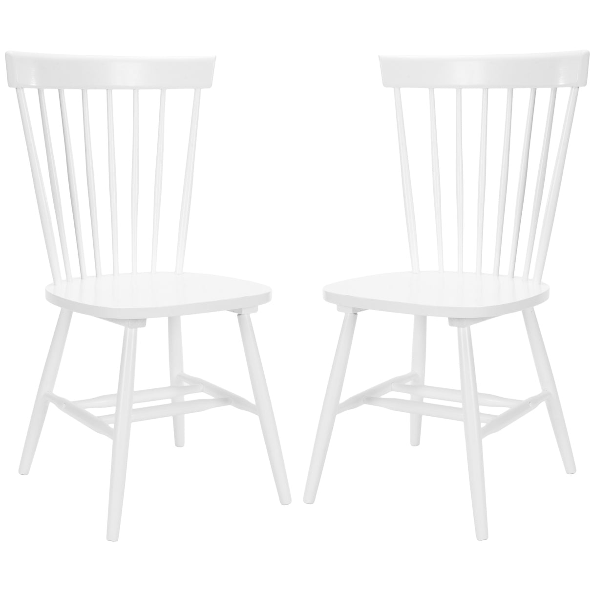 SAFAVIEH Suhair Spindle Farmhouse Dining Chair (Set of 2) - 20.5" x 21" x 36" - 21Wx21Dx36H