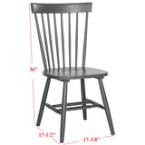 SAFAVIEH Suhair Spindle Farmhouse Dining Chair (Set of 2) - 20.5" x 21" x 36" - 21Wx21Dx36H