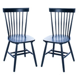 SAFAVIEH Suhair Spindle Farmhouse Dining Chair (Set of 2) - 20.5" x 21" x 36" - 21Wx21Dx36H