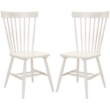 SAFAVIEH Suhair Spindle Farmhouse Dining Chair (Set of 2) - 20.5" x 21" x 36" - 21Wx21Dx36H