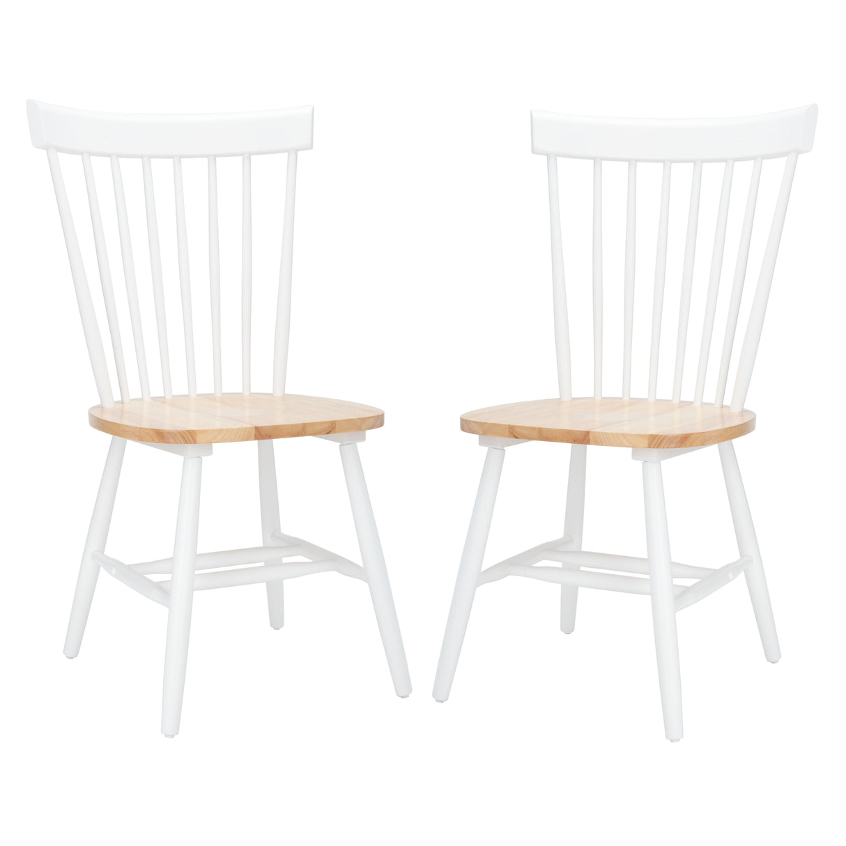 SAFAVIEH Suhair Spindle Farmhouse Dining Chair (Set of 2) - 20.5" x 21" x 36" - 21Wx21Dx36H