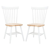 SAFAVIEH Suhair Spindle Farmhouse Dining Chair (Set of 2) - 20.5" x 21" x 36" - 21Wx21Dx36H