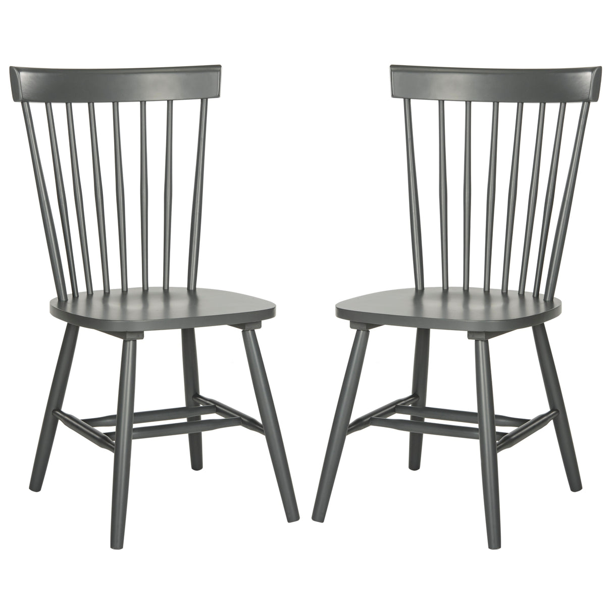 SAFAVIEH Suhair Spindle Farmhouse Dining Chair (Set of 2) - 20.5" x 21" x 36" - 21Wx21Dx36H