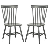 SAFAVIEH Suhair Spindle Farmhouse Dining Chair (Set of 2) - 20.5" x 21" x 36" - 21Wx21Dx36H