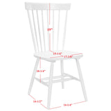 SAFAVIEH Suhair Spindle Farmhouse Dining Chair (Set of 2) - 20.5" x 21" x 36" - 21Wx21Dx36H