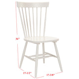 SAFAVIEH Suhair Spindle Farmhouse Dining Chair (Set of 2) - 20.5" x 21" x 36" - 21Wx21Dx36H