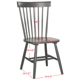 SAFAVIEH Suhair Spindle Farmhouse Dining Chair (Set of 2) - 20.5" x 21" x 36" - 21Wx21Dx36H