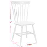 SAFAVIEH Suhair Spindle Farmhouse Dining Chair (Set of 2) - 20.5" x 21" x 36" - 21Wx21Dx36H