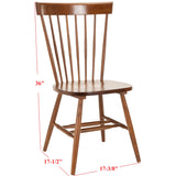 SAFAVIEH Suhair Spindle Farmhouse Dining Chair (Set of 2) - 20.5" x 21" x 36" - 21Wx21Dx36H