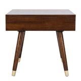 SAFAVIEH Sunny Mid-Century Gold Cap End Table - 24" x 24" x 22.3" - 24Wx24Dx22H