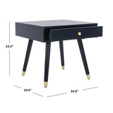 SAFAVIEH Sunny Mid-Century Gold Cap End Table - 24" x 24" x 22.3" - 24Wx24Dx22H