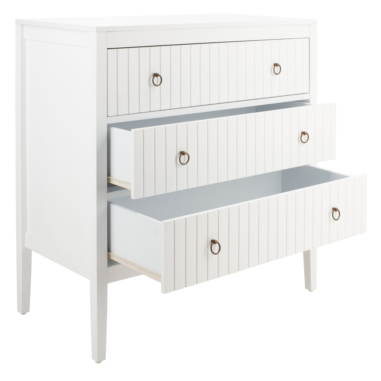 SAFAVIEH Susana White 3-Drawer Chest