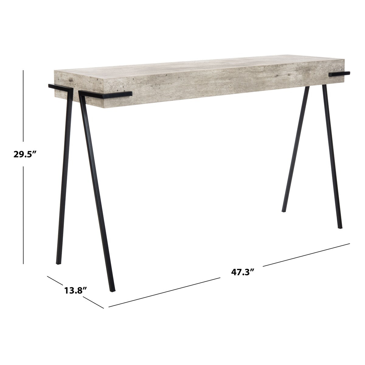 SAFAVIEH Susannah Rectangle Console Table - 47.3" x 13.8" x 29.5" - 47Wx14Dx30H