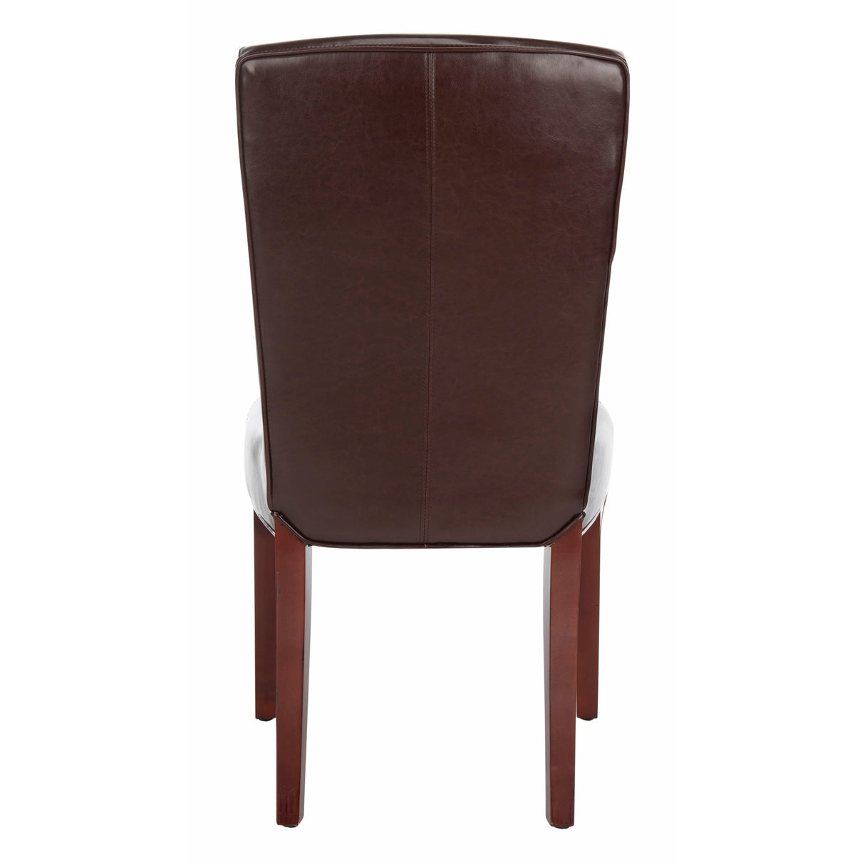 SAFAVIEH Suzie Parsons Brown Marbled Leather Dining Chair (Set of 2) - 20.3" x 24.8" x 39.4" - 20Wx25Dx39H