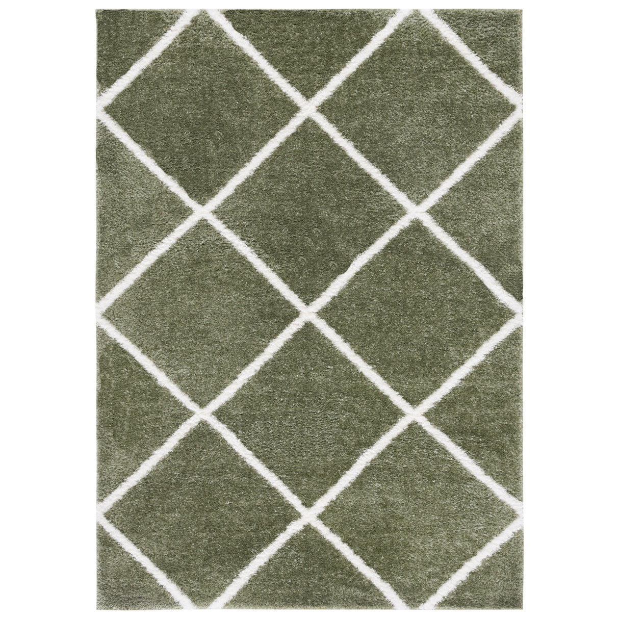 SAFAVIEH Tahoe Shag Emilia Trellis 1.2-inch Thick Rug