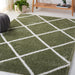 SAFAVIEH Tahoe Shag Emilia Trellis 1.2-inch Thick Rug