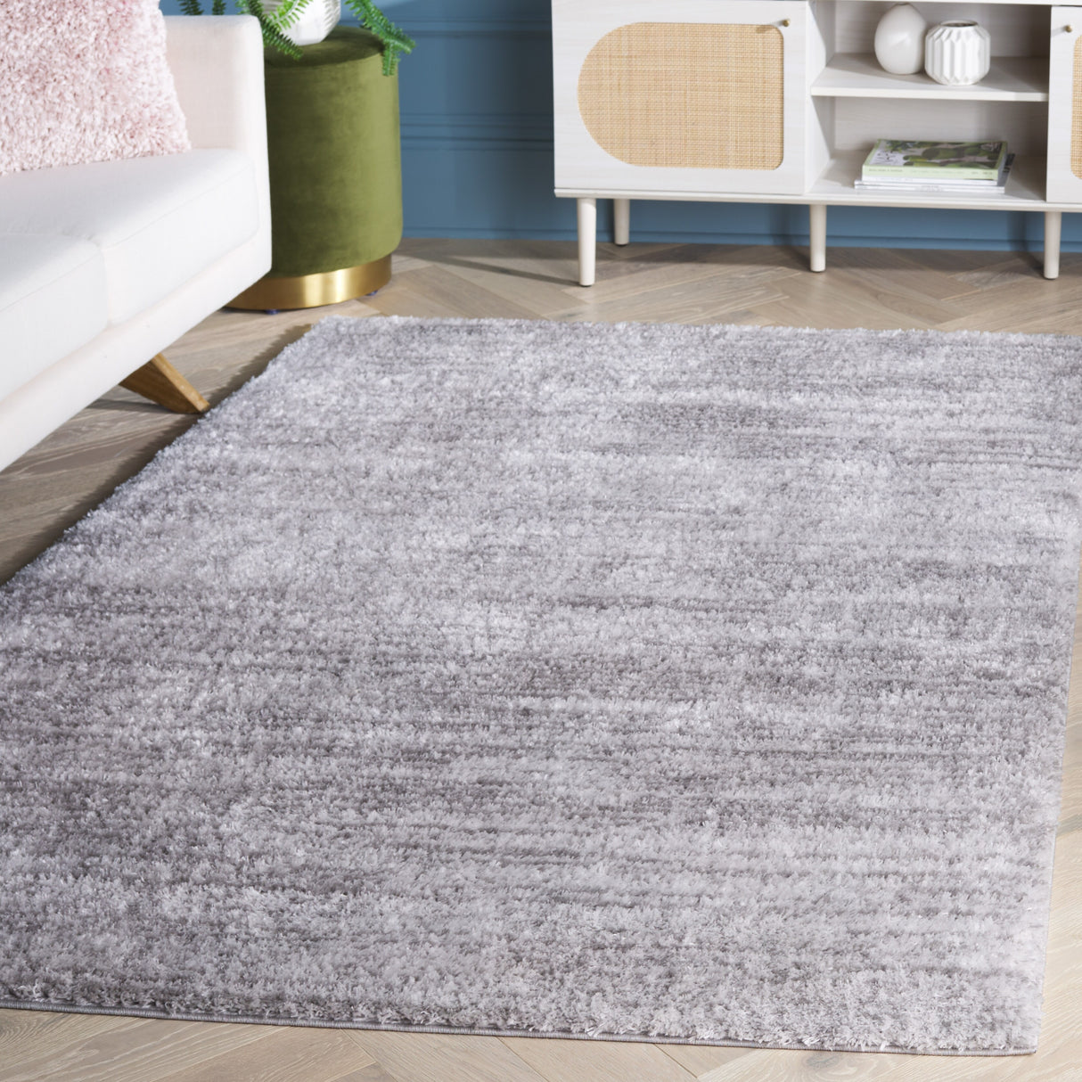 SAFAVIEH Tahoe Shag Mahala Abstract 1.2-inch Thick Rug