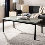 SAFAVIEH Taija Ash Grey Coffee Table - 46.7" x 22.6" x 18.3" - 47Wx23Dx18H