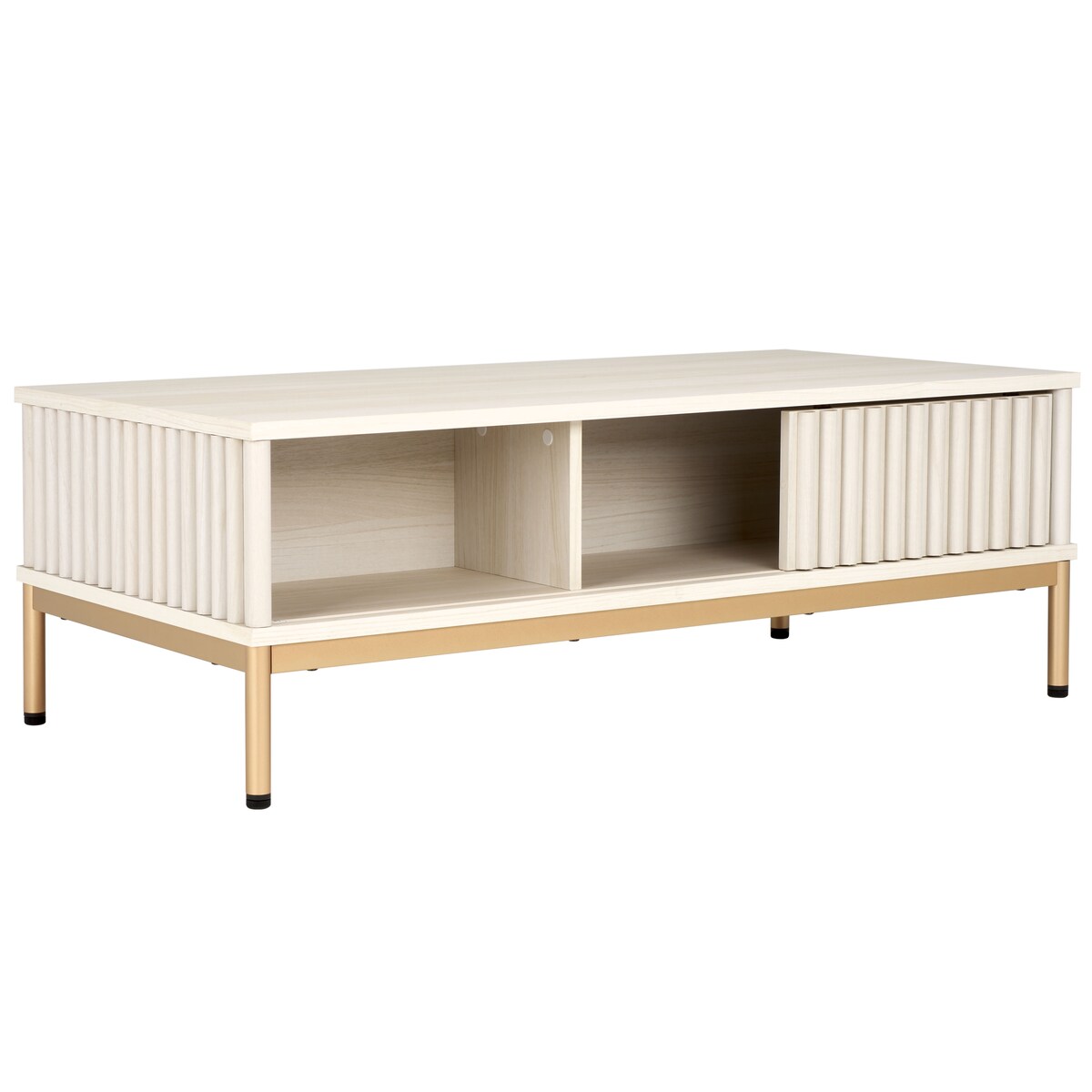 SAFAVIEH Tamayo 2-Door Storage Coffee Table - 43.7 In. W x 21.5 In. D x 15.4 In. H - 44Wx21Dx15H