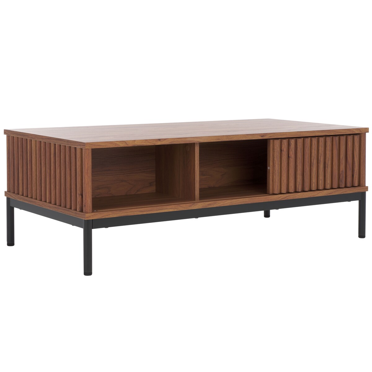 SAFAVIEH Tamayo 2-Door Storage Coffee Table - 43.7 In. W x 21.5 In. D x 15.4 In. H - 44Wx21Dx15H