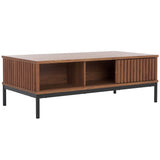 SAFAVIEH Tamayo 2-Door Storage Coffee Table - 43.7 In. W x 21.5 In. D x 15.4 In. H - 44Wx21Dx15H