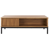 SAFAVIEH Tamayo 2-Door Storage Coffee Table - 43.7 In. W x 21.5 In. D x 15.4 In. H - 44Wx21Dx15H