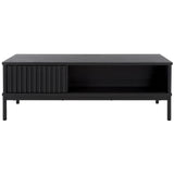 SAFAVIEH Tamayo 2-Door Storage Coffee Table - 43.7 In. W x 21.5 In. D x 15.4 In. H - 44Wx21Dx15H