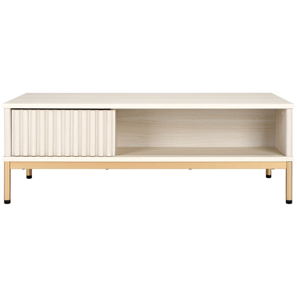 SAFAVIEH Tamayo 2-Door Storage Coffee Table - 43.7 In. W x 21.5 In. D x 15.4 In. H - 44Wx21Dx15H