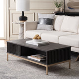 SAFAVIEH Tamayo 2-Door Storage Coffee Table - 43.7 In. W x 21.5 In. D x 15.4 In. H - 44Wx21Dx15H