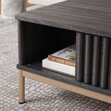 SAFAVIEH Tamayo 2-Door Storage Coffee Table - 43.7 In. W x 21.5 In. D x 15.4 In. H - 44Wx21Dx15H