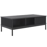 SAFAVIEH Tamayo 2-Door Storage Coffee Table - 43.7 In. W x 21.5 In. D x 15.4 In. H - 44Wx21Dx15H