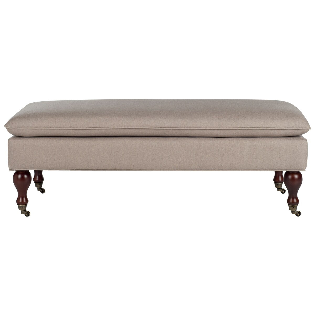 SAFAVIEH Tari Linen Pillowtop Ottoman