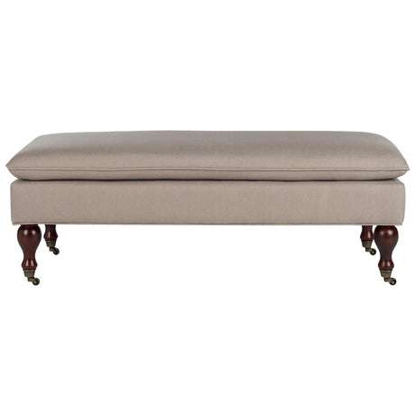 SAFAVIEH Tari Linen Pillowtop Ottoman