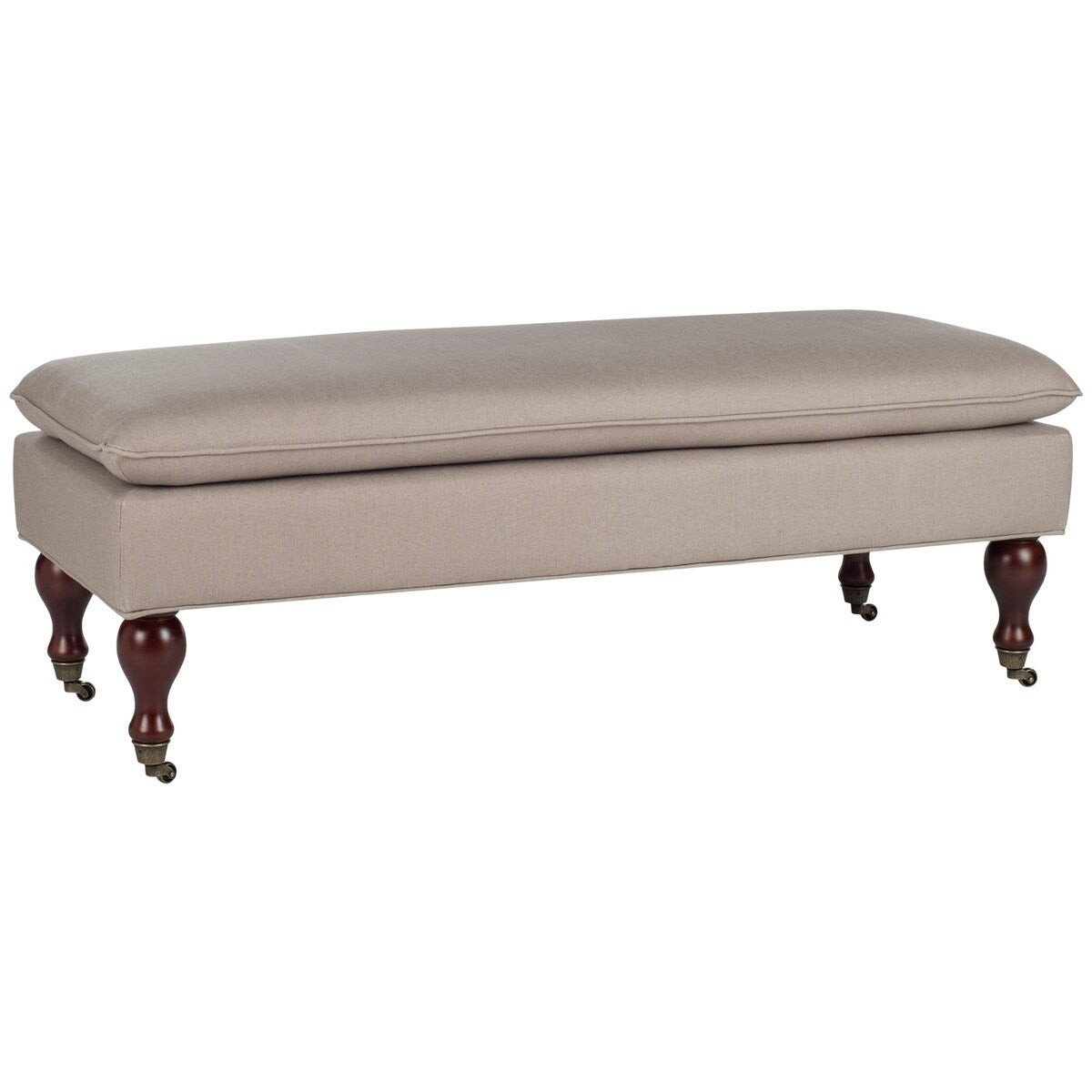 SAFAVIEH Tari Linen Pillowtop Ottoman