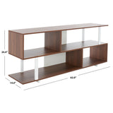 SAFAVIEH Tasia Large Media Stand - 62" W x 14" D x 24" H - 62Wx14Dx24H