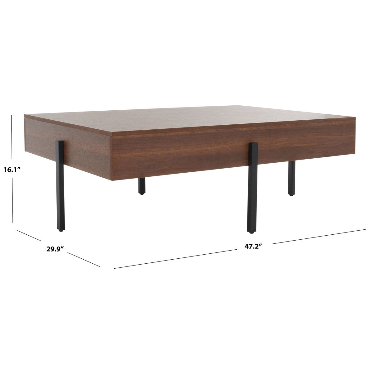 SAFAVIEH Tawnee Coffee Table - 47" W x 30" D x 16" H - 47Wx30Dx16H