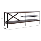 SAFAVIEH Tawny Industrial Media 55" TV Stand - 55.1" x 15" x 19.7" - 55Wx15Dx20H