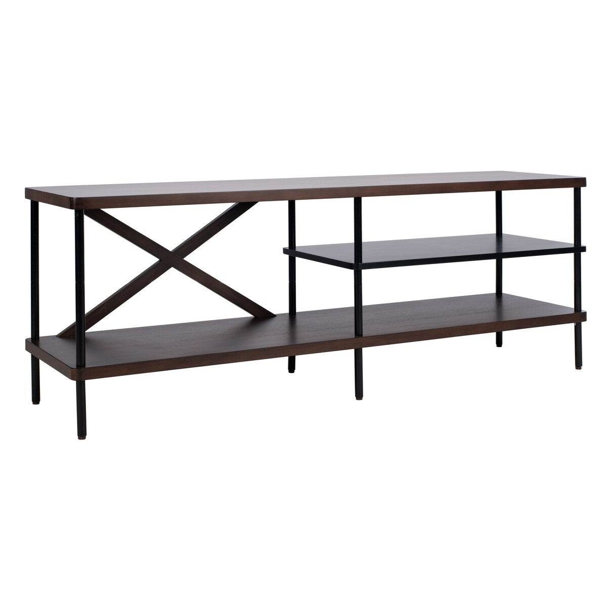 SAFAVIEH Tawny Industrial Media 55" TV Stand - 55.1" x 15" x 19.7" - 55Wx15Dx20H