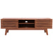 SAFAVIEH Teela Walnut 59-inch Storage Media TV Stand - 59" W x 15" L x 19" H - 59Wx15Dx19H