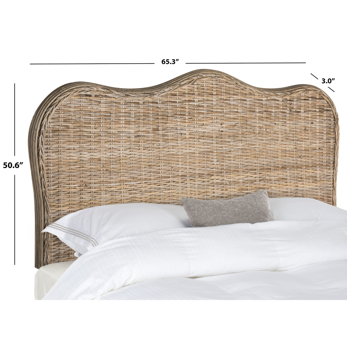 SAFAVIEH Tefta Grey Full Size Headboard