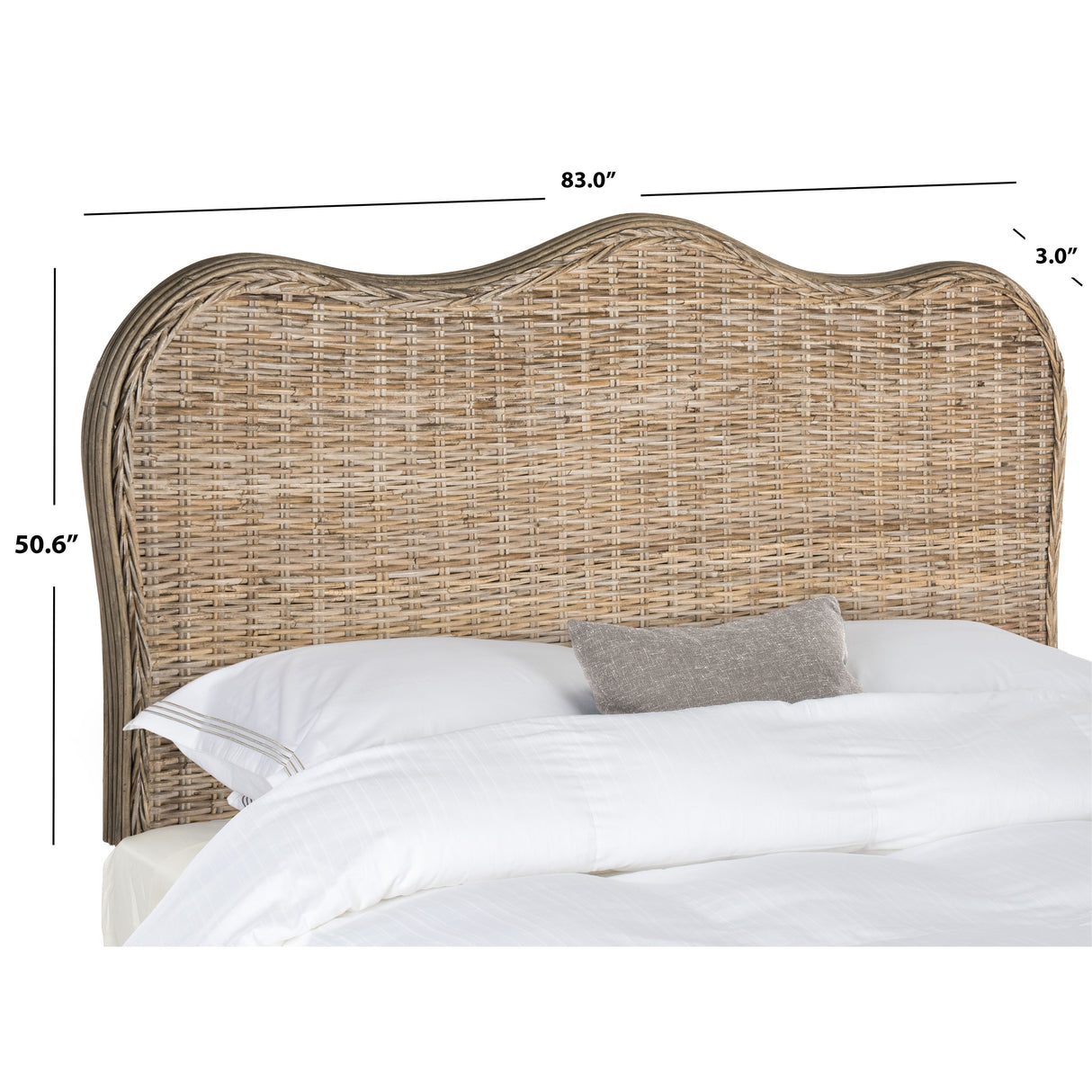 SAFAVIEH Tefta Grey Full Size Headboard