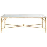 SAFAVIEH Telke Gold Coffee Table - 50" x 26" x 18" - 50Wx26Dx18H