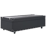 SAFAVIEH Terese Coffee Table Storage Trunk with Wine Rack - 47.2" W x 23.6" L x 15.4" H - 47Wx24Dx15H