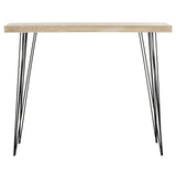 SAFAVIEH Terezija Mid-Century Wood Console Table - 39.4" x 11.8" x 31" - 39Wx12Dx31H