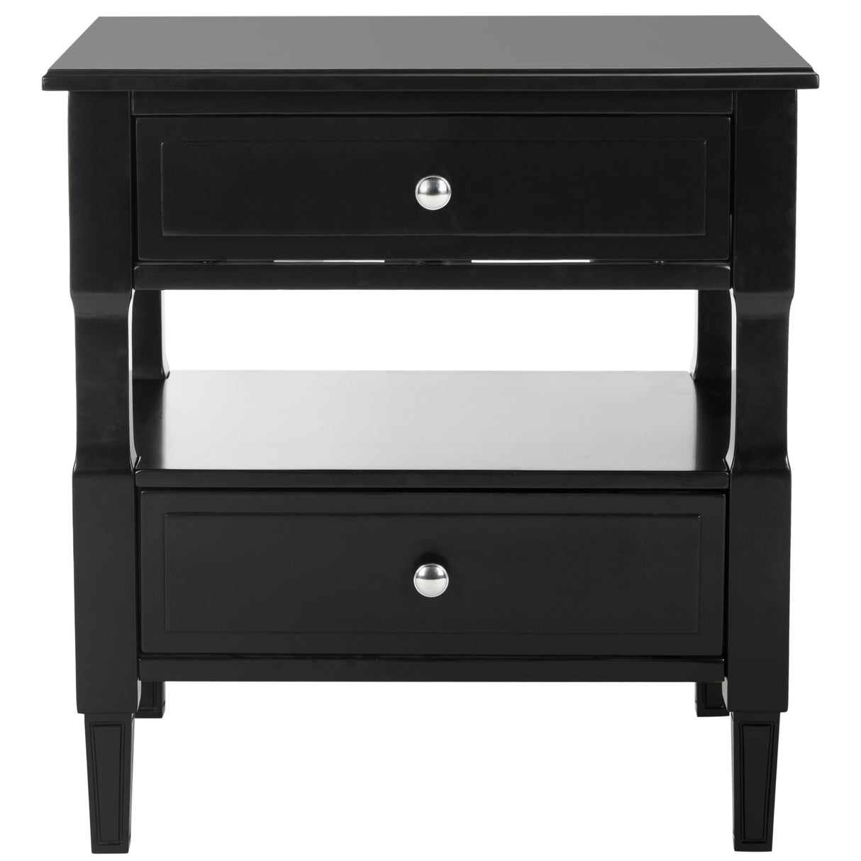 SAFAVIEH Terri Two Drawer White Nightstand