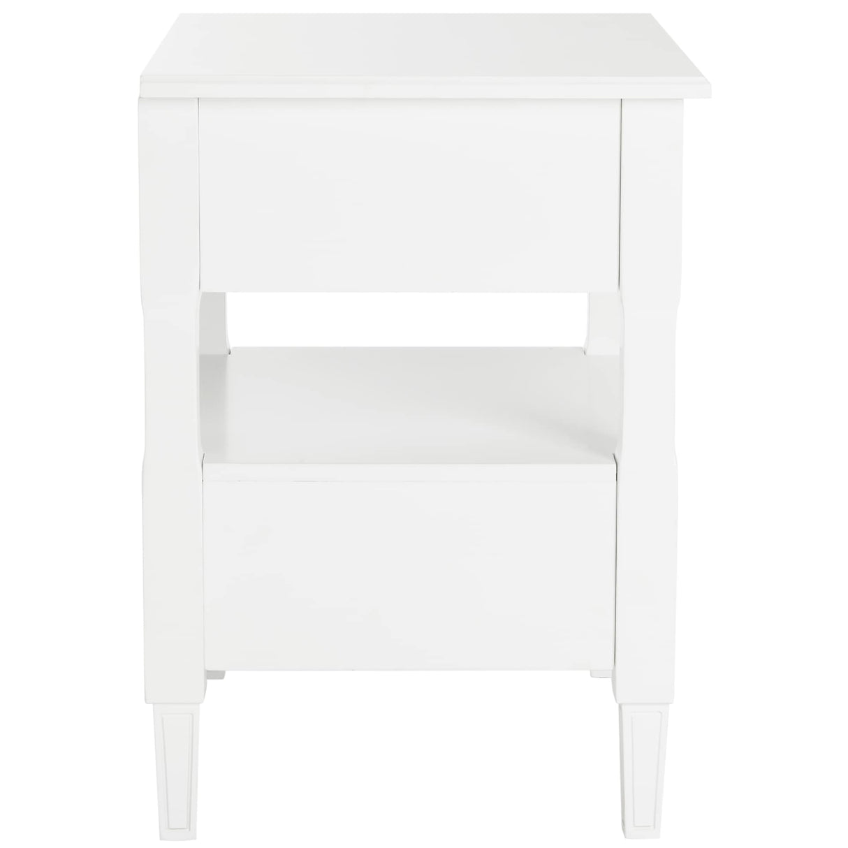 SAFAVIEH Terri Two Drawer White Nightstand