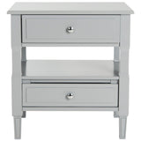 SAFAVIEH Terri Two Drawer White Nightstand