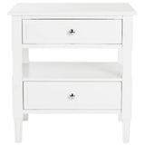 SAFAVIEH Terri Two Drawer White Nightstand