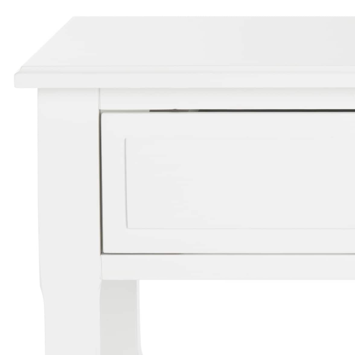 SAFAVIEH Terri Two Drawer White Nightstand