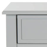 SAFAVIEH Terri Two Drawer White Nightstand